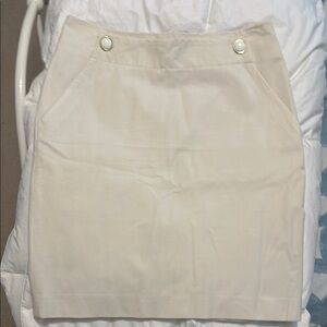 Banana Republic Cream Mini Skirt
